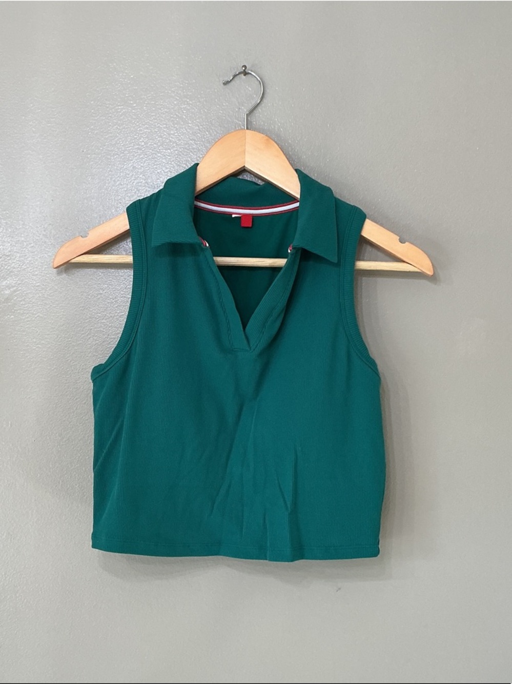 Wilson Sleeveless Polo Tank Top - Teal Green